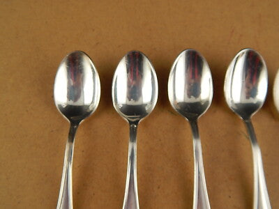 VINTAGE 5 CUCCHIAINI ARGENTATI BAGNO ARGENTO SILVER PLATED SANT'ANDREA CM. 14,5