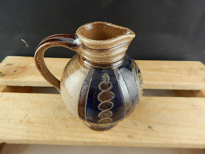 VINTAGE CARAFFA BROCCA VERSATOIO CERAMICA MAIOLICA STONE WARE INGLESE SMALTATA