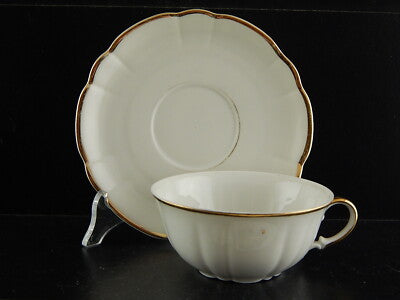 ANTICA ART DECO TAZZA TE' PORCELLANA BIANCA ORO VERBANO LAVENO 1935 ANDLOVIZ