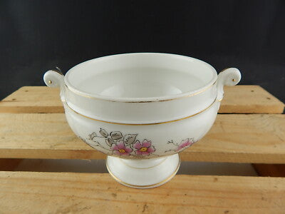 ANTICO VASO IMPERO PORCELLANA MANIFATTURA GINORI DOCCIA DECORATO MANO 1896-1910