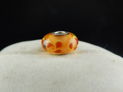 VINTAGE CIONDOLO CHARM TROLLBEADS VETRO DANISH COPENHAGEN DESIGN PRE 2000 #5