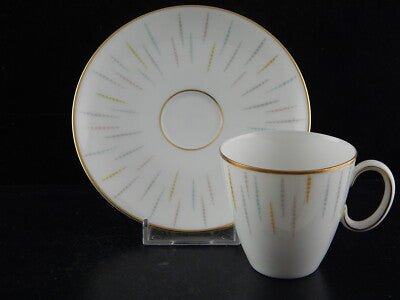 VINTAGE SERVIZIO DA CAFFÈ ROSENTHAL THOMAS PREZIOSA PORCELLANA PROFILO ORO