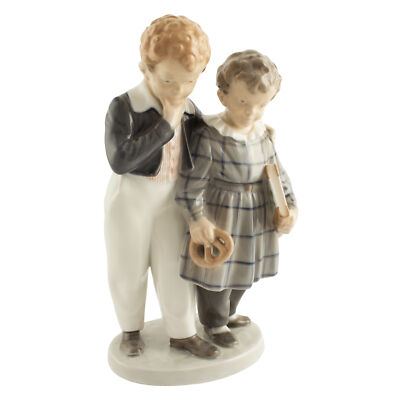 STATUINA PORCELLANA ROYAL COPENHAGEN "In Volo Verso l'America" 1761 ORIGINALE PR