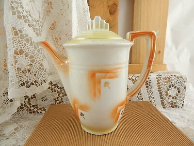 ANTICO ART DECO RARO SERVIZIO CAFFÈ’ CERAMICA LOMBARDA MARCHIO ELEFANTINO MUSEO