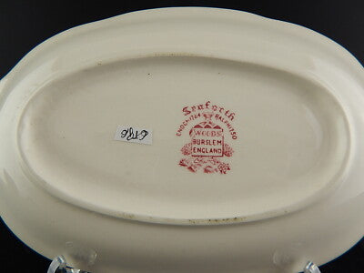 VINTAGE VASSOIO OVALE POTTERY ENOCH1784RALPH1750 WOOD'S SEAFORTH BURSLEM-ENGLAND