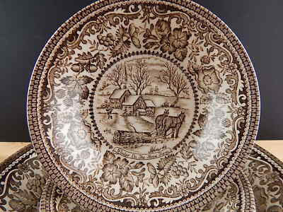 VINTAGE SERVIZIO MACEDONIA CERAMICA STAMPATA MANO ENGLISH IRONSTONE TABLEWARE