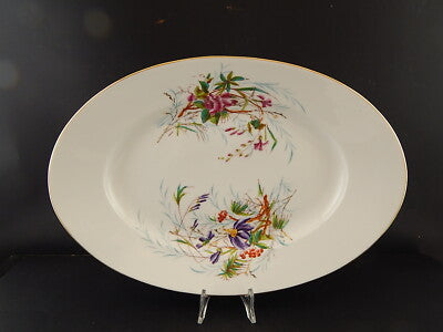 ANTICO 1876 VASSOIO PORCELLANA LIMOGES CHARLES FIELD HAVILAND DIPINTO A MANO