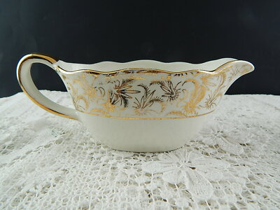 ANTICA RARA SALSIERA CERAMICA SARREGUEMINES DIGOIN 1920 ORO ZECCHINO COLLEZIONE