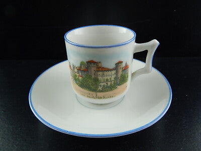 SET CAFFE' PORCELLANA RICHARD GINORI DOCCIA EXPO TORINO 1911 SERVIZIO GAZZETTA @