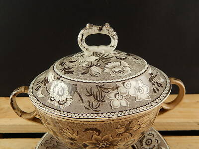 DAVENPORT 1805 ANTICA PREZIOSA POTTERY CERAMICA TAZZA PUERPERA ZUPPIERA EGOISTE