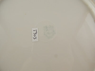 ANTICO ART DECO VERBANO LAVENO PIATTO PORTATA VASSOIO PORCELLANA DECORO ARGENTO