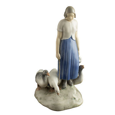 STATUINA PORCELLANA ROYAL COPENHAGEN BING&GRONDAHL "La Ragazza delle Oche" AXEL