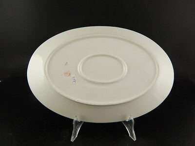 ANTICO VASSOIO RAVIERA PORCELLANA IMPERO ORO ZECCHINO GINORI DOCCIA FINE '800