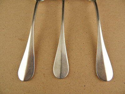 3 CUCCHIAI ARGENTATI CHRISTOFLE METAL BLANC MODELLO BAGUETTE FIDELIO PRIMO 900