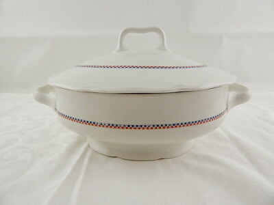 ANTICA RARA ZUPPIERA PORCELLANA ART DECO RICHARD GINORI ANNI '30 COUNTRY CHIC