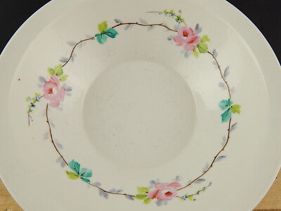 ANTICO 1800 ART NOUVEAU CATINO BROCCA PORCELLANA GINORI DOCCIA GHIRLANDA ROSE