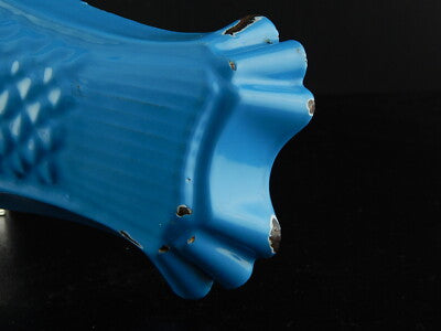 ANTICA FORMELLA PESCE METALLO SMALTATO DECORATIVO SHABBY CHIC KITCHEN COLLECTION