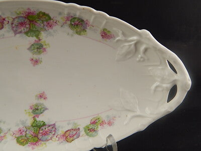 ANTICO VASSOIO RAVIERA PIATTO PORCELLANA GINORI DOCCIA FORMA NAPOLI LIBERTY