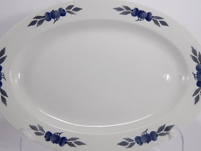 ANTICO RARO PIATTO OVALE PORCELLANA VILLEROY&BOCH METTLACH FINE 1800 SHABBY CHIC