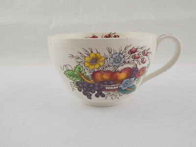 ANTICA RARA SCODELLA TAZZA CERAMICA ENGLAND COPELAND SPODE 1920 NATURA MORTA