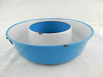 ANTICA RARA FORMELLA TORTIERA METALLO SMALTATO SHABBY CHIC KITCHEN COLLECTION