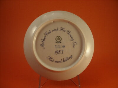 ROYAL COPENHAGEN PIATTO FESTA DELLA MAMMA 1983 ANIMALI ORIGINALE PORCELLANA PRIM