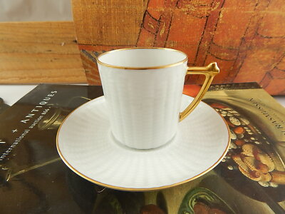 PREZIOSA RARA TAZZINA PORCELLANA BIANCA E ORO COLLEZIONE LIMOGES FIELD HAVILAND