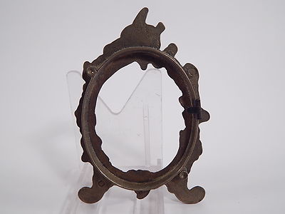 ANTICA PICCOLA CORNICE PORTARITRATTO BRONZO LIBERTY BRONZE JUGENDSTIL FRAME