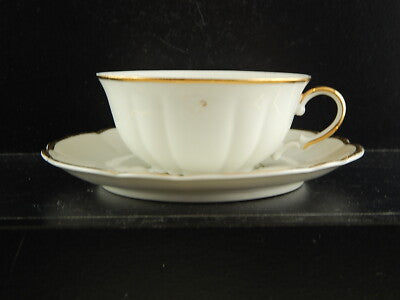 ANTICA ART DECO TAZZA TE' PORCELLANA BIANCA ORO VERBANO LAVENO 1935 ANDLOVIZ