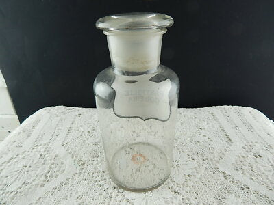 ANTICO BARATTOLO VASO VETRO SOFFIATO FARMACIA PASTIGLIE CODEINA FINE 800