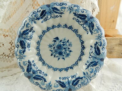 ANTICA RARO PIATTO CERAMICA DI DELFT ROYAL TICHELAAR MAKKUM DIPINTO A MANO