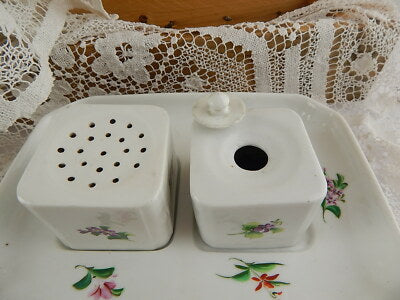 ROYAL COPENHAGEN BING&GRONDAHL RARO CALAMAIO PORCELLANA DIPINTO A MANO FINE 800