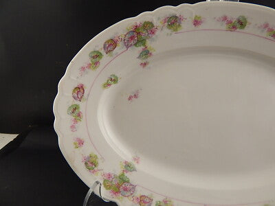 ANTICO VASSOIO O PIATTO PORTATA PORCELLANA GINORI DOCCIA FORMA NAPOLI LIBERTY