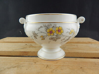 ANTICO VASO IMPERO PORCELLANA MANIFATTURA GINORI DOCCIA DECORATO MANO 1896-1910