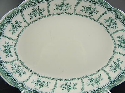 WEDGWOOD&CO MURIEL VERDE VASSOIO PIATTO PORTATA SEMI-PORCELLANA PRIMO '900