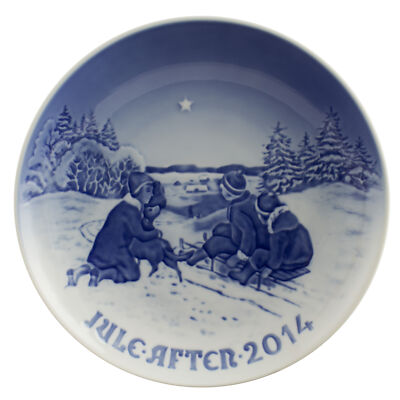 ROYAL COPENHAGEN BING&GRONDAHL PIATTO DI NATALE 2014 ORIGINALE PORCELLANA PRIMA