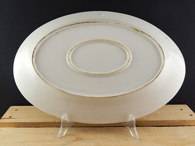 ANTICA RAVIERA VASSOIO PORCELLANA MANIFATTURA GINORI PROFILO ARANCIONE METÀ 800