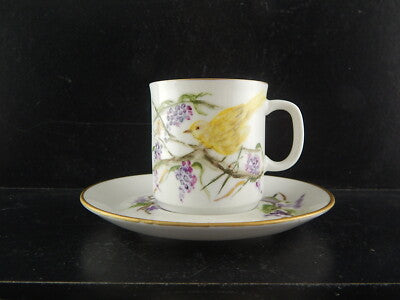 VINTAGE TAZZA CAFFE' PORCELLANA WINTERLING BAVARIA 1979 DIPINTA E FIRMATA #5287