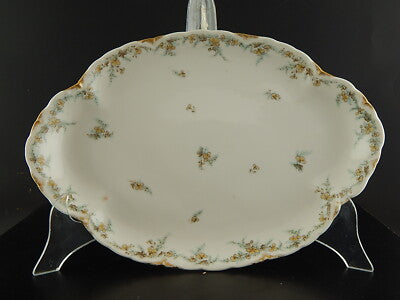 ANTICO PIATTO OVALE VASSOIO PORCELLANA FORMA AMERICA GINORI DOCCIA ETA' LIBERTY