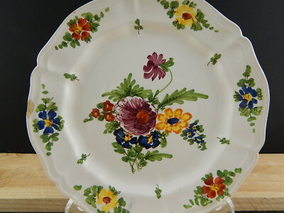ANTICO 1946 PIATTO CERAMICA IMOLA TECNICA E DECORO SETTECENTO ITALIANO CM 19 #4