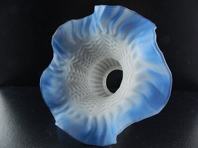 ANTICO EPOCA LIBERTY VETRO SOFFIATO TULIP PASTA VETRO PER APPLIQUE LAMPADA #1561