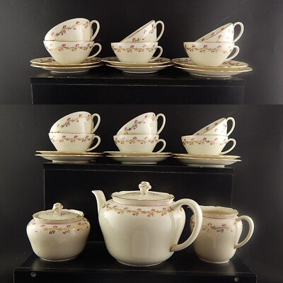 ANTICO ELEGANTE SERVIZIO DA TÈ PORCELLANA SELTMANN WEIDEN BAVARIA ANNI'40