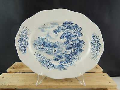 WEDGWOOD&CO VINTAGE VASSOIO PIATTO PORTATA SEMI PORCELLANA META' 900 COUNTRYSIDE