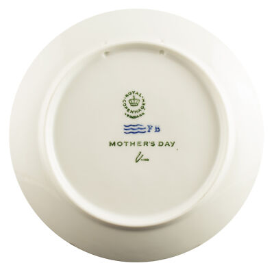 ROYAL COPENHAGEN PIATTO FESTA DELLA MAMMA 1973 ORIGINALE PORCELLANA FATTO A MANO
