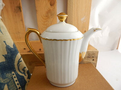 ANTICO SET CAFFETTIERA LATTIERA ZUCCHERIERA PORCELLANA GEBRUDER SCHOENAU SWAINE