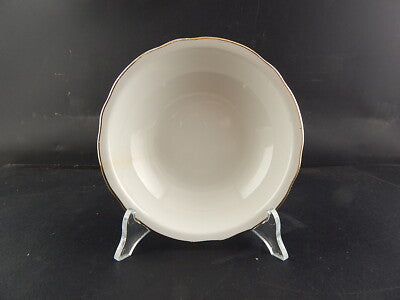 MODERNARIATO ANNI 60 CIOTOLA BIANCA PROFILO ORO CERAMICA LAVENO VERBANUM STONE #