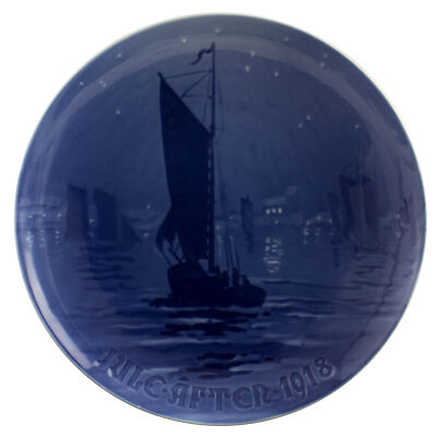 ROYAL COPENHAGEN BING&GRONDAHL PIATTO DI NATALE 1918 ORIGINALE PORCELLANA PRIMA