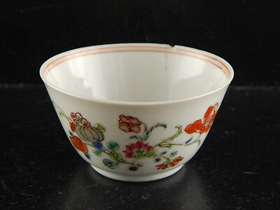 ANTICA FINE PORCELLANA TAZZA DA TE' COMPAGNIA DELLE INDIE DIPINTA MANO XVIII SEC