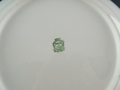 ANTICO ART DECO PIATTO PORTATA PORCELLANA ARGENTO VERBANO LAVENO 1935 ANDLOVITZ