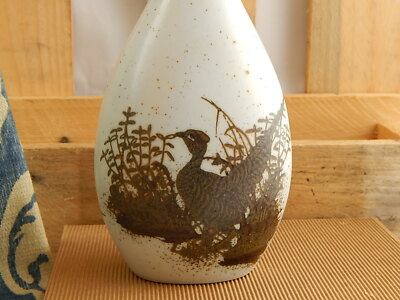 VINTAGE ROYAL COPENHAGEN FAJANCE CERAMICA VASO DESIGN N. THORSSON IL FAGIANO